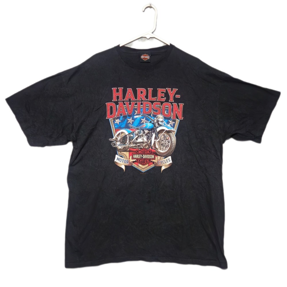 Harley Davidson T Shirt Mens XL Black Farrow Columbus OH Motorcycle Graphic 2022